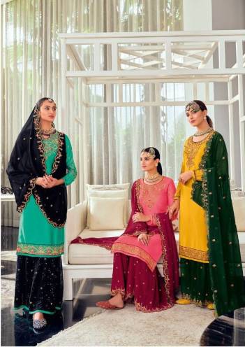 RADHA TRENDZ KASTURI VOL 2 BEAUTIFUL GEORGETTE SHARARA SUIT